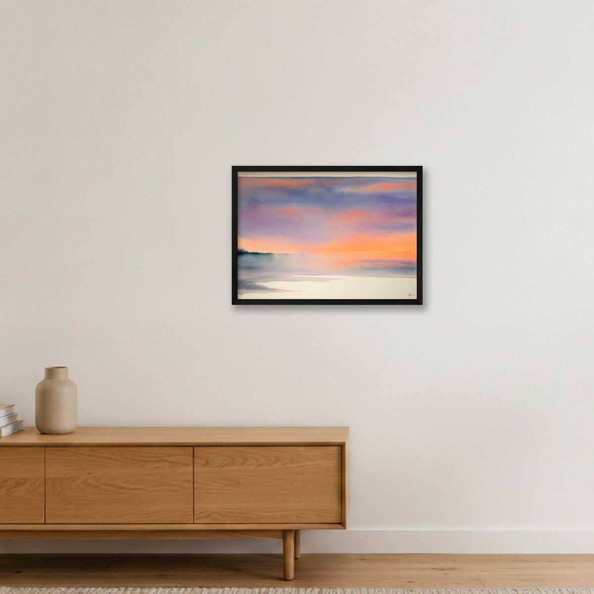 Morning Hush — 59×42cm, 23×17" Black Frame