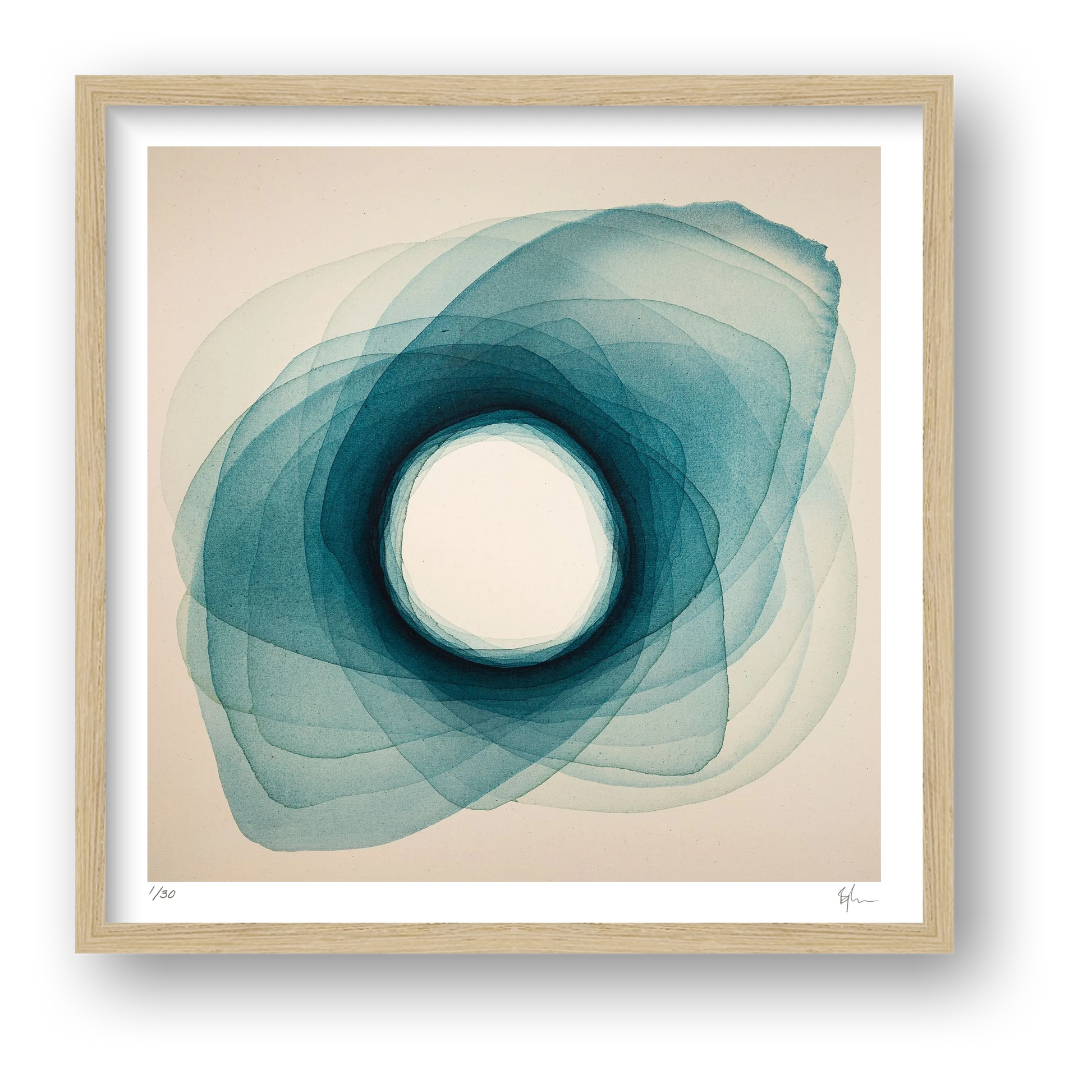 Silent Center — framed
