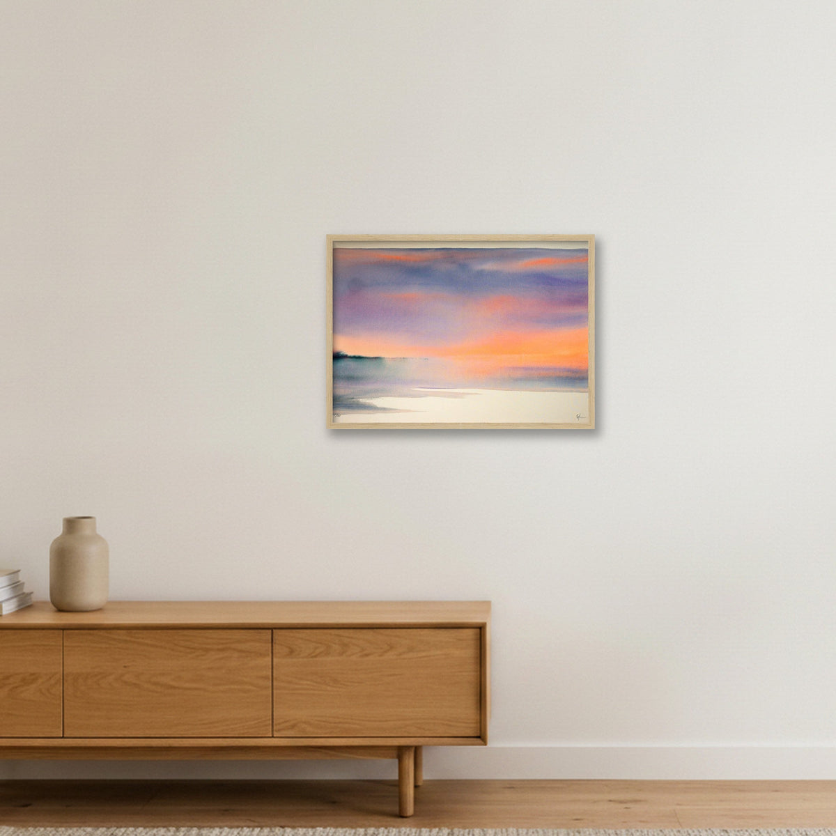 Morning Hush — 59×42cm, 23×17" Oak Frame