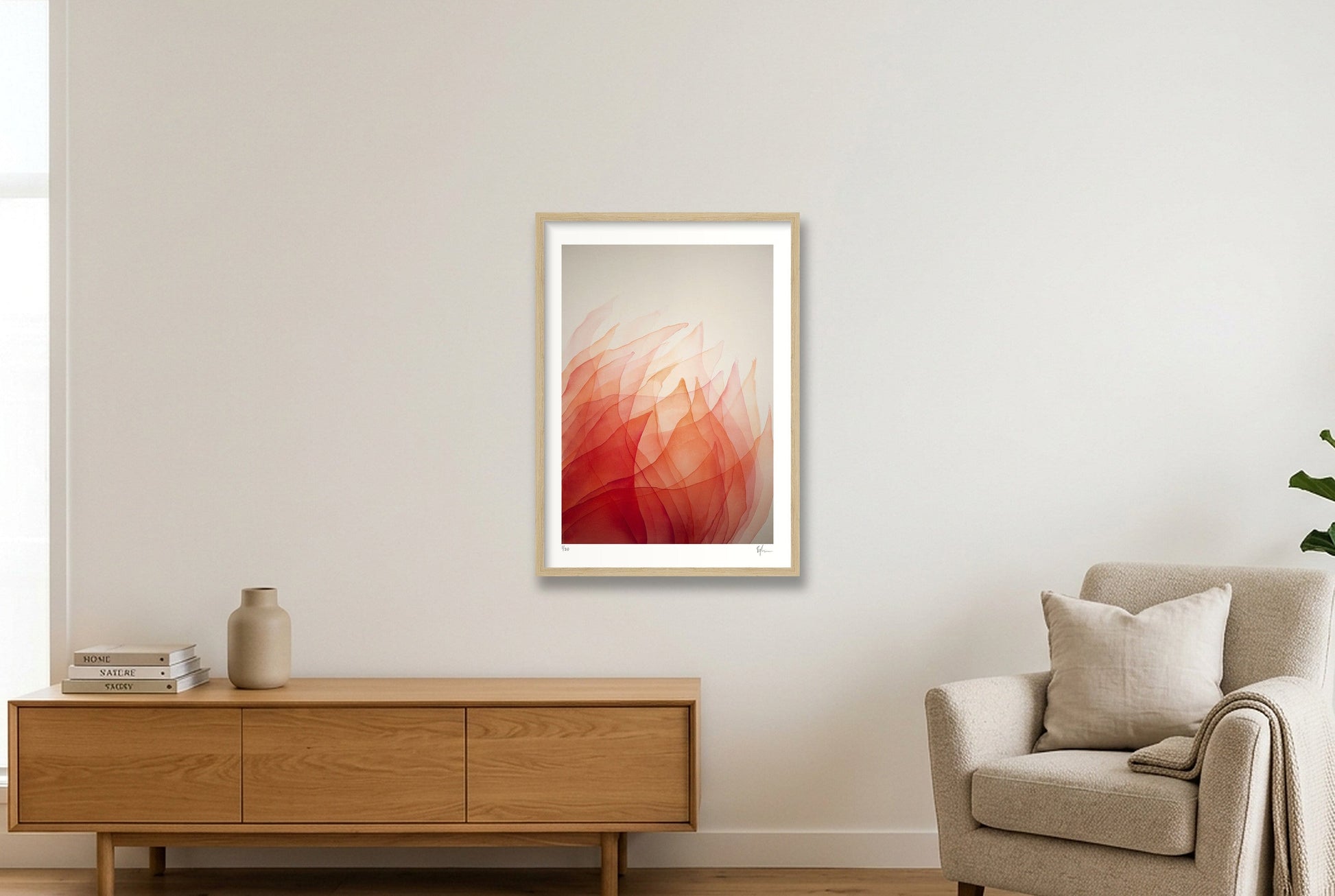 Rising From Within — 42×59cm, 17×23" Oak Frame